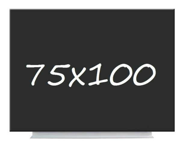 Доска меловая магнитная черная Tetris со скрытым креплением 75х100